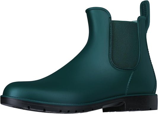 Asgard Women's Ankle Rain Boots Waterproof Chelsea Boots