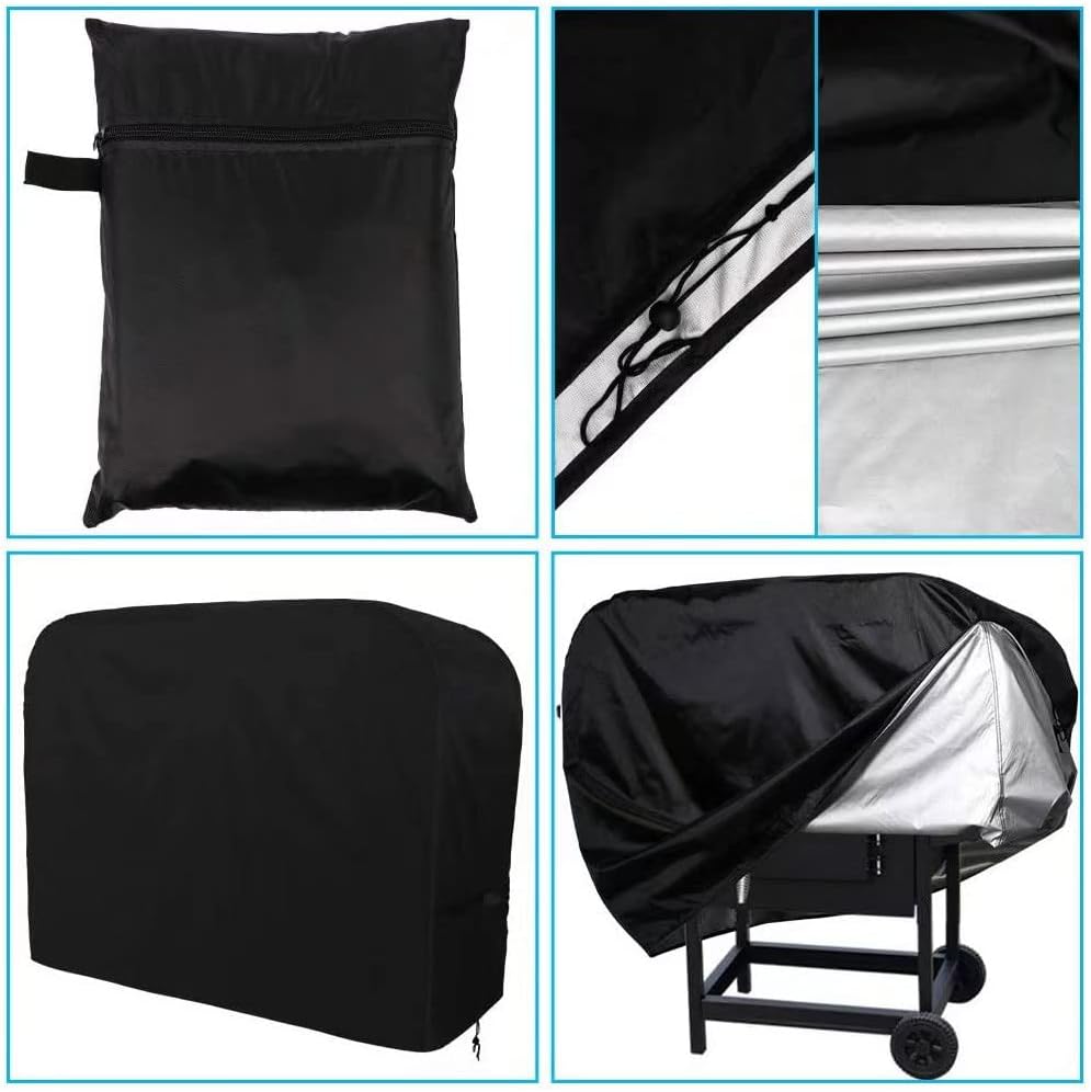 BBQ Grill Cover 32" 36" inch,2 Burner Gas Grill Cover,Outdoor Waterproof Grill Covers,with Adjustable Velcro Strap, Gas Grill Cover Compatible for Weber,Char Broil,Nexgrill Grills,Small Gas BBQ Cover