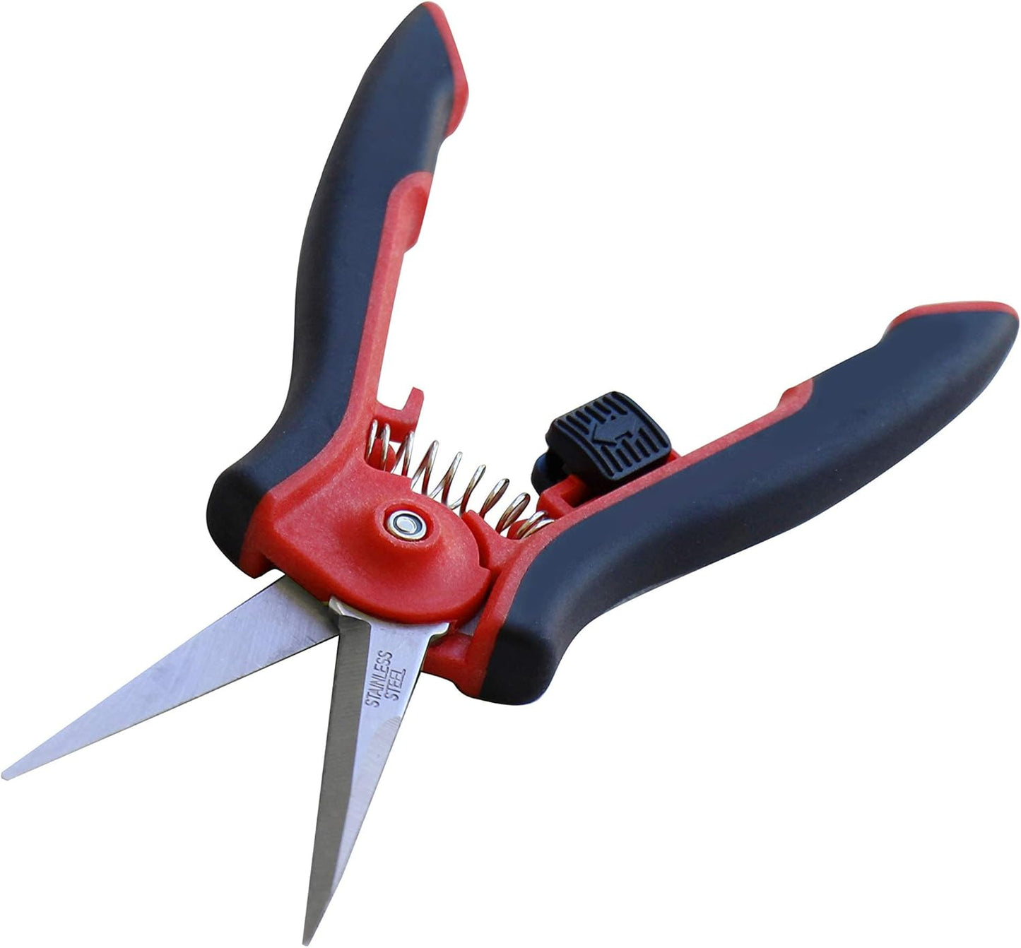 TABOR TOOLS 2-Pack Micro-Tip Pruners with Straight Blades and Fine Tip, Florist Scissors, Garden Snips with Stainless-Steel Non-Stick Precision Blades (2 Pack) (K27A)