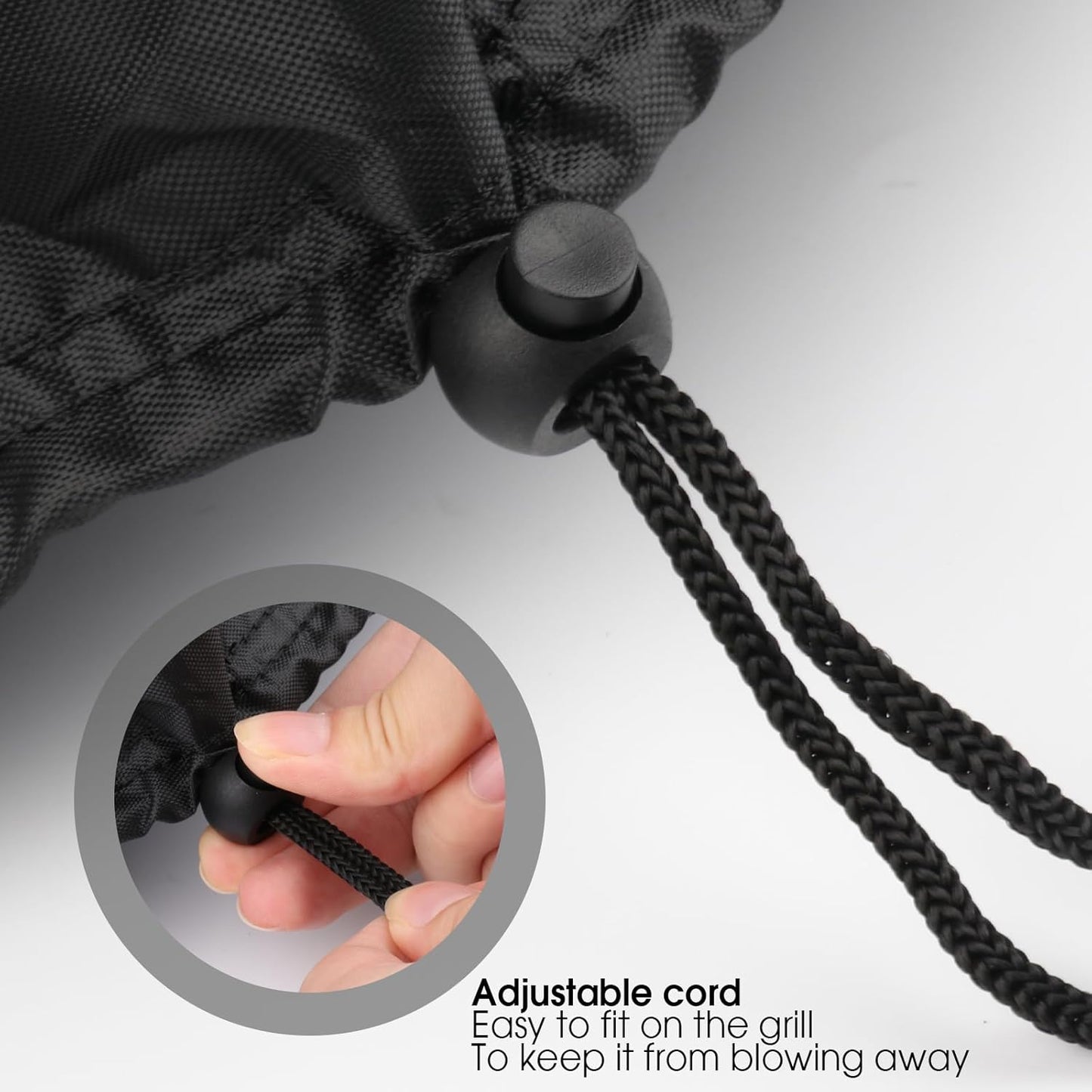 Grill Cover for Pit BOSS 10697 Table Top Wood Grill, Waterproof Gas BBQ Cover Protective Cover for Portable Smoker- 19" D x 24" W x 15" H, Black