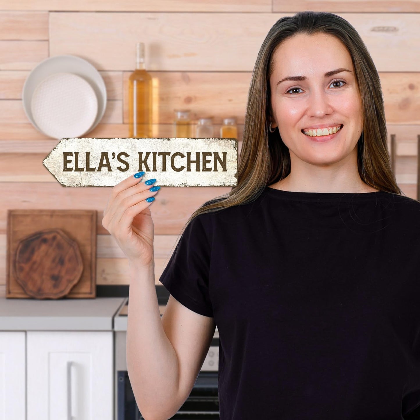 Rustic Custom Sign, Personalized Metal Signs, Gift for Him Men Dad, Man Cave, Indoor and Outdoor Use 3x12 Inches, ACM Left, Fade Resistant, Made in USA by Sigo Signs