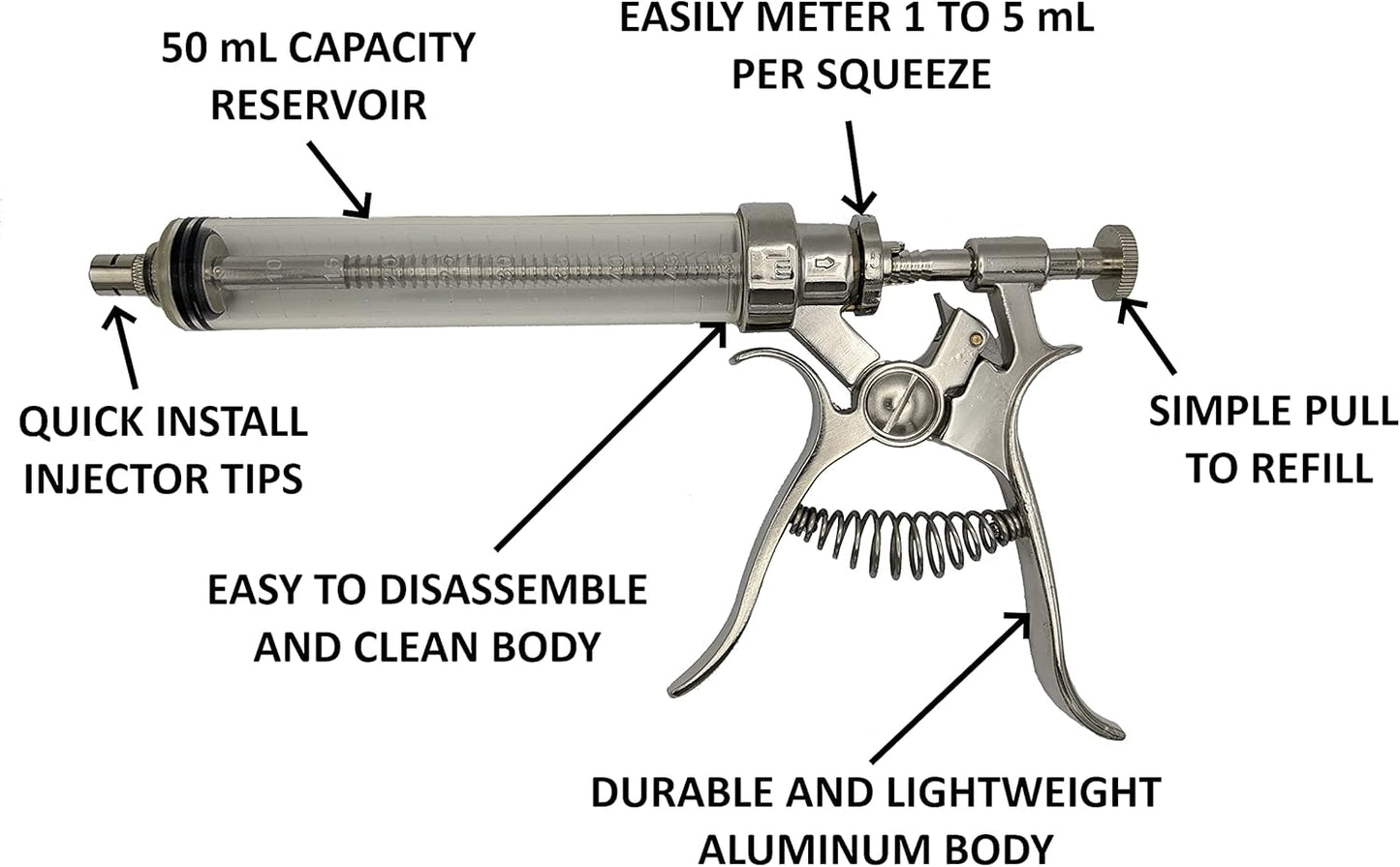 BBQ Smoker Grill Professional Meat Injector Syringe Kit for Smoking with Case, Heat Resistant Non Slip Gloves and Silicone Mop Brush for Turkey Marinade Injection