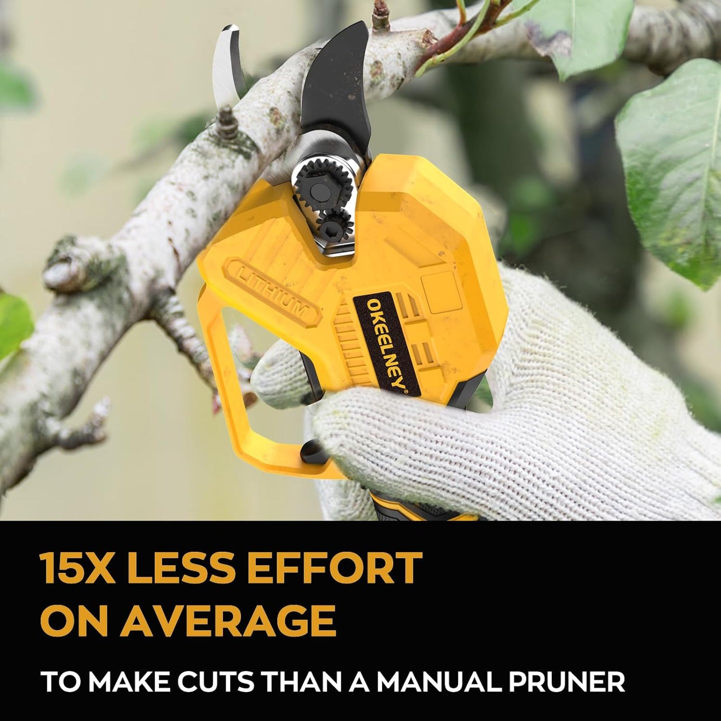 Electric Pruning Shears for DeWalt 20V Max Battery, Brushless Cordless Branch Cutter Pruner with 1.5 inch Cut Capacity for Tree trimming, Shrubs, Gardening (Tool Only)