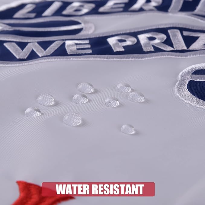 Iowa State Flag 4x6 Ft, Deluxe Full Embroidered Heavy Duty Nylon Durable IA Outside Flags, Indoor/Outdoor, Sewn Stripes and Brass Grommets