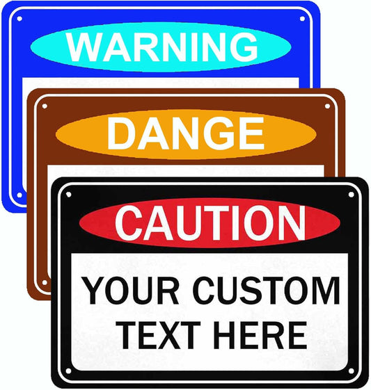 Custom Sign, Personalized Metal Signs, Customize for Office, Business, Workplace, Office, Home, Delivery Signs, Metal Sign With Your Own Image, Text,Photo, Pets, Kids Art Made in USA (Design 3)