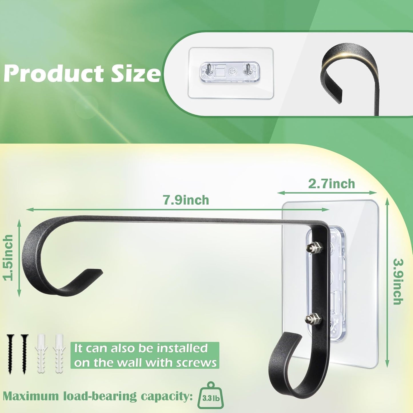 Bird Feeder Hanger Window Mount: Metal Hanging Bird Feeder 8Inch - Geometric Window Hummingbird Feeder - for Outside Decorative - 4pcs