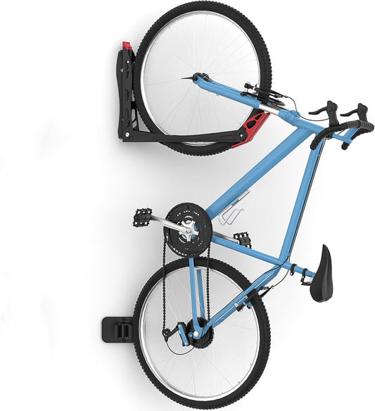 WALMANN BIKEPAL No Lifting Wall Mounted Swivel Bike Rack, Bike Wall Hangers for Garage Space Saving Vertical Bike Storage(1 Pack)