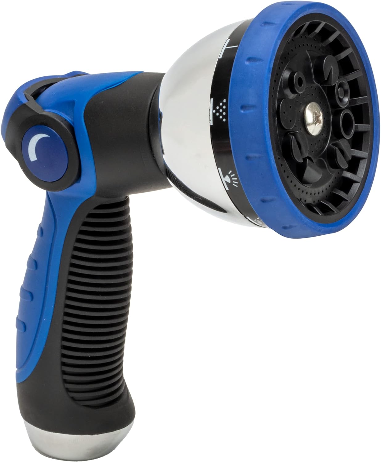 VIKING Hose Nozzle, Garden Hose Nozzle with 10 Spray Patterns, Adjustable Heavy Duty Thumb Control for Washing Car, Watering Plants, Washing Pets, and Home Use