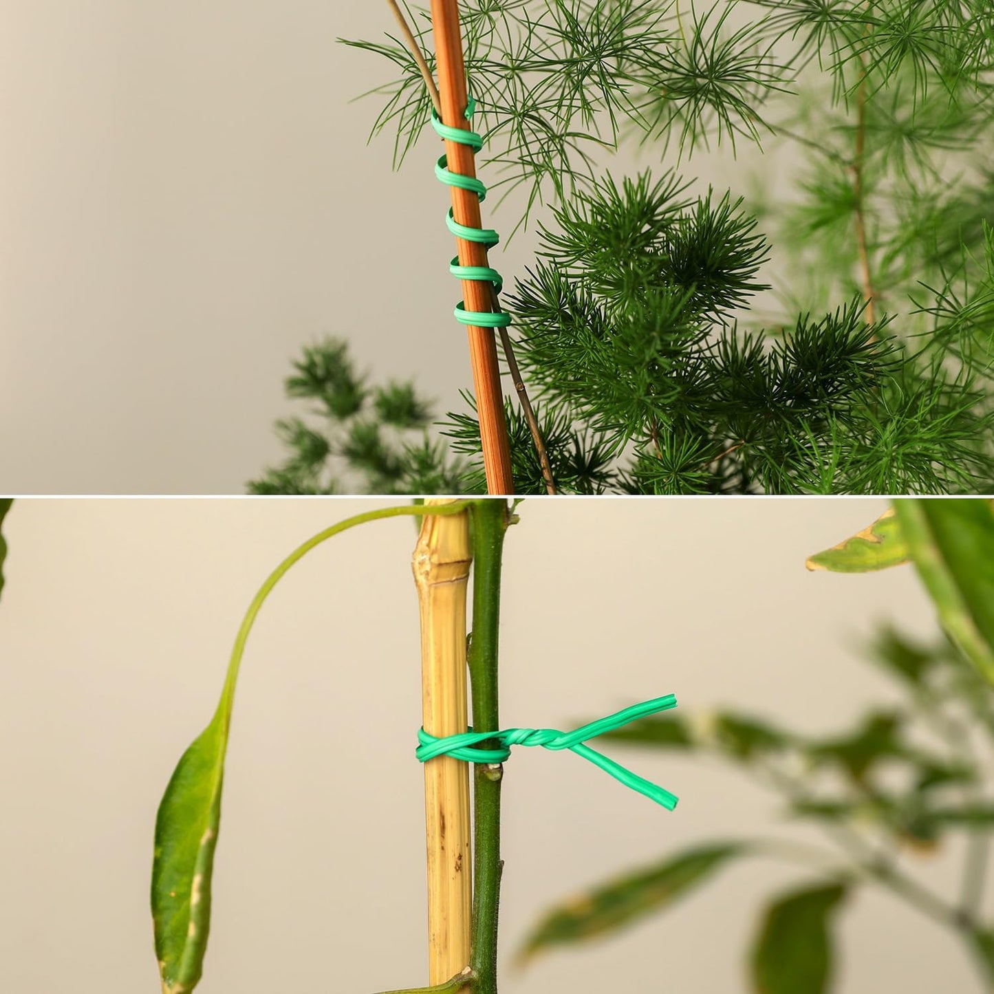 300 Pcs 6 inch Green Plastic Twist Ties, Cable Ties, for Bags, Gardening Tools