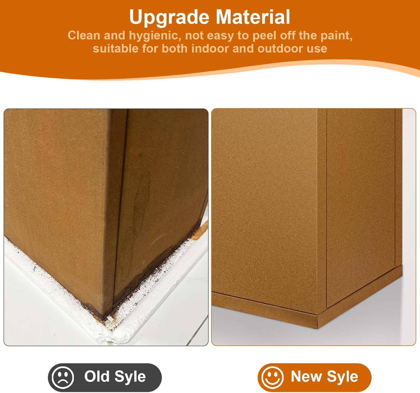 Corten Steel Planter Box 28"x12"x28", Metal Planter Spliced Flower Pot with Partitions, Outdoor & Indoor Large Rectangular Planter Box for Porch, Patio, Garden, Commercial Décor