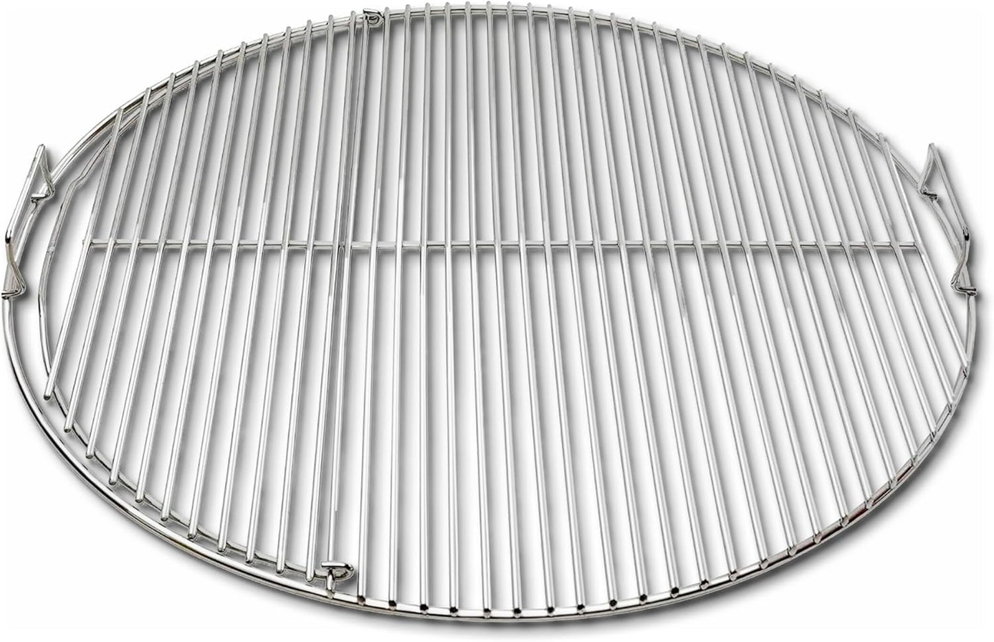 SnS Grills EasySpin Charcoal Grill Cooking Grate, 304 Stainless Steel, Large Hinged Opening, Perfect for 2-Zone Cooking, Replacement Grate Compatible with Weber & Other Grills - Fits 22” Kettles