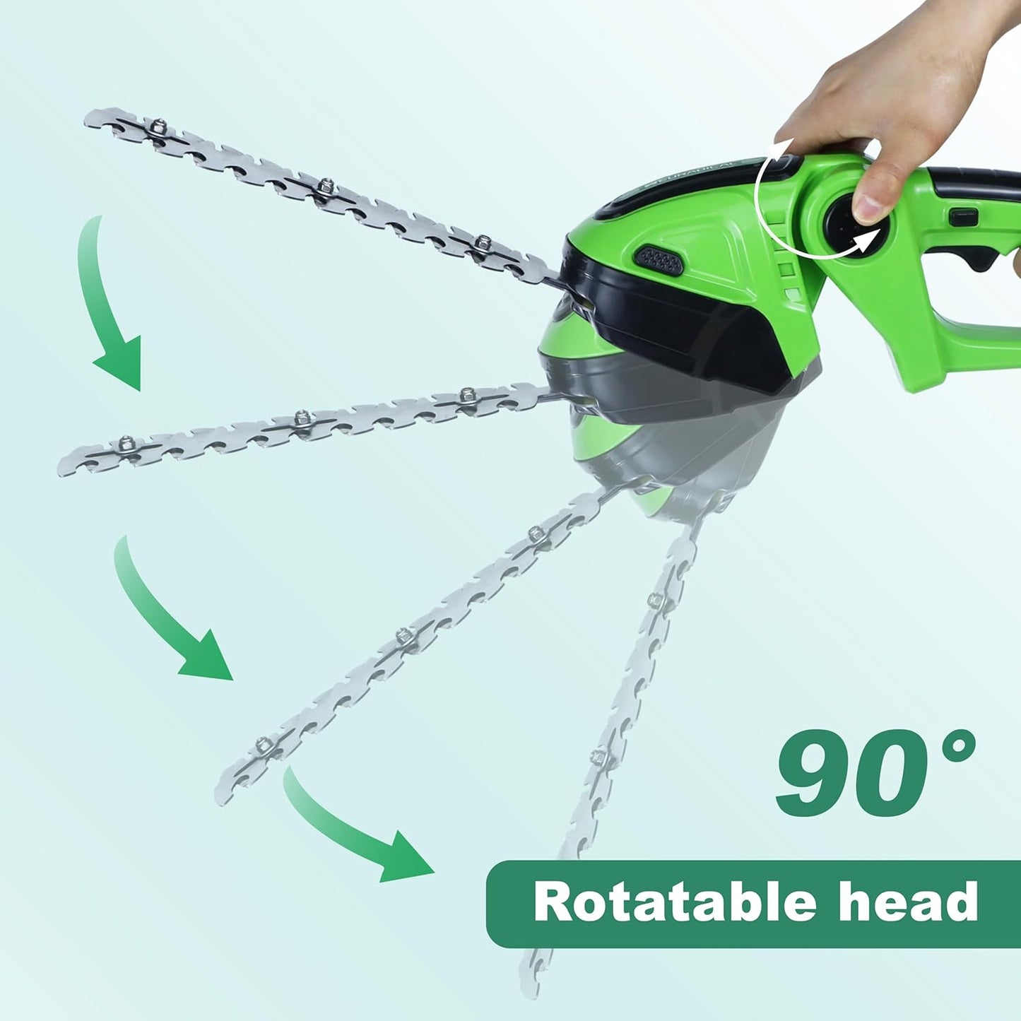 21V Electric Cordless Hedge Trimmers & Grass Trimmer-2 in 1 Handheld Bush Trimmer Cordless Grass Shears Grass Cutter, Shrubbery Trimmer Hedge Shear with Battery and Charger Included