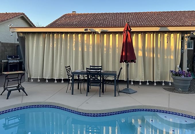 20 Pack Heavy Duty Curtain Weights, Heavy Weights for Outdoor Curtains of Pergola Patio Gazebo Cabana, Stainless Steel Weight Clip Down Curtain, Garden Flag, Shower Curtain, Tablecloth