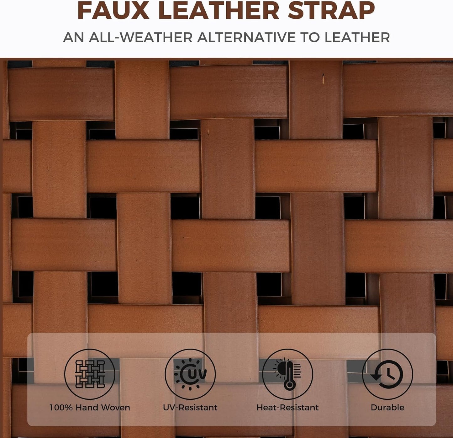 Grand patio 5-Piece Swivel Patio Bar Set with Fire Pit Table 40,000 BTU Heat Output, Leather-Look Wicker Outdoor Height Patio Bar Stools Set of 5, Patio Bar Height Chairs with High Back and