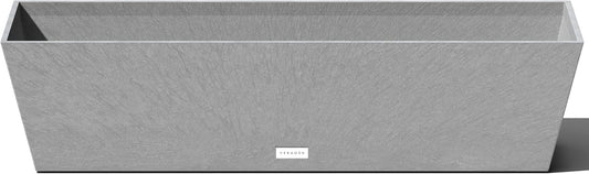 Veradek Pure Series Window Box Planter - Long Rectangular Planter for Indoor or Outdoor Windowsill/Balcony | Durable All-Weather Use with Drainage Holes | Modern Decor for Herbs, Small Plants, Flowers