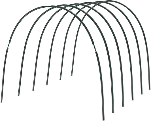 Gardzen Garden Hoops, DIY Greenhouse Hoops for Raised Beds, Row Cover, Garden Netting 72PCS