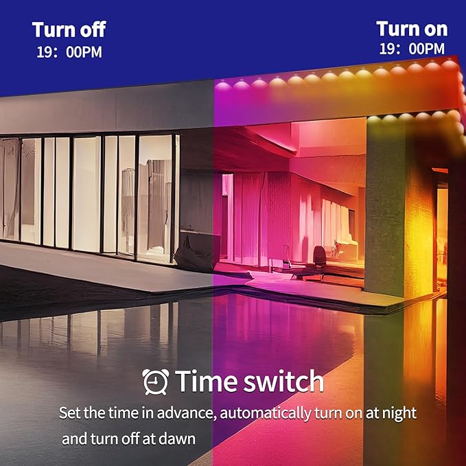 Permanent Outdoor Lights,200ft RGB Eave Lights with App Control Remote,IP67 Waterproof LED Light,Music Sync Outside Light for House,Halloween,Roof,Garden,Christmas Decorations