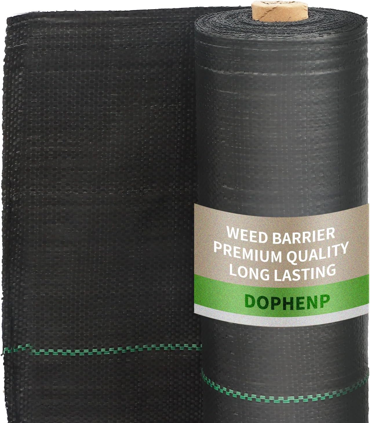 3x100ft 3.2OZ, Weed Barrier Landscape Fabric Heavy Duty, Woven Weed Control Fabric, High Permeability Good for Flower Bed, Geotextile Fabric Underlayment, Driveway (6ft*300ft)