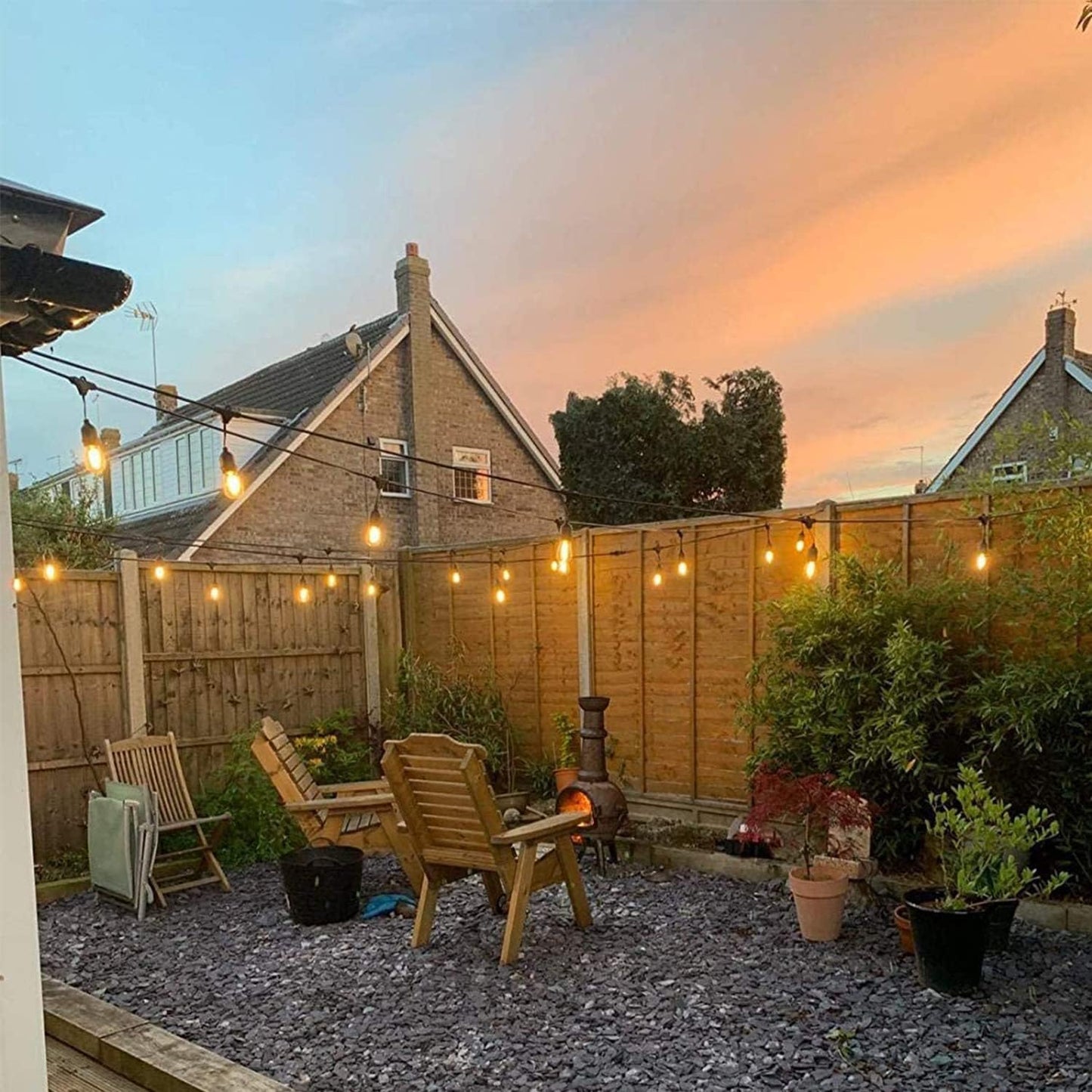 BRIMAX 25 Pack 2W S14 Replacement LED Light Bulbs for Outdoor String Lights, 2200K Warm White, Shatterproof & Waterproof,E26 Medium Base Vintage Edison Light Bulbs