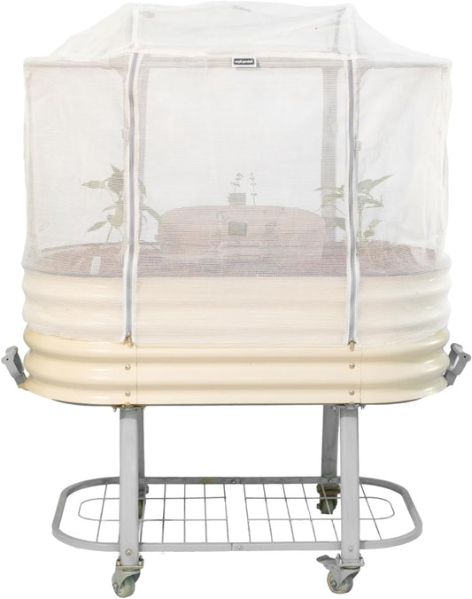 Vego garden Cover System for 2.0' x 4.0' Elevated Rolling Garden Bed-S Series