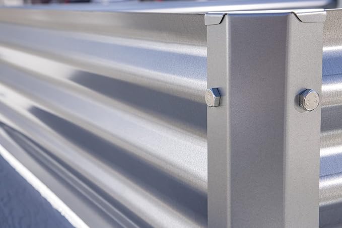 Arrow Sheds GrowIT Galvanized Steel Raised Flower and Plant Bed for The Garden or Greenhouse, 36" x 36" x 17"