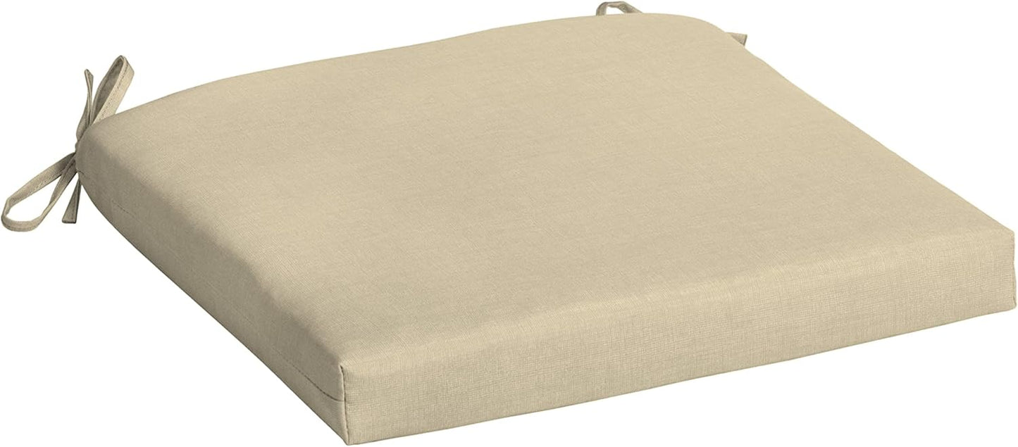 Arden Indoor/Outdoor Seat or Rocking Chair Cushion, 19 x 18, Water Repellent, Rain Proof, Fade Resistant Cushion for Rocking or Dining Chairs Tan Leala