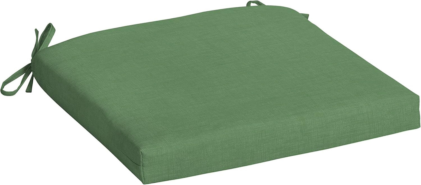 Arden Selections Rocking Chair Cushion, 19 x 18, Rain-Proof, Fade Resistant, Cushions for Rocking and Outdoor Chairs 18 x 19, Moss Green Leala (Pack of 4)