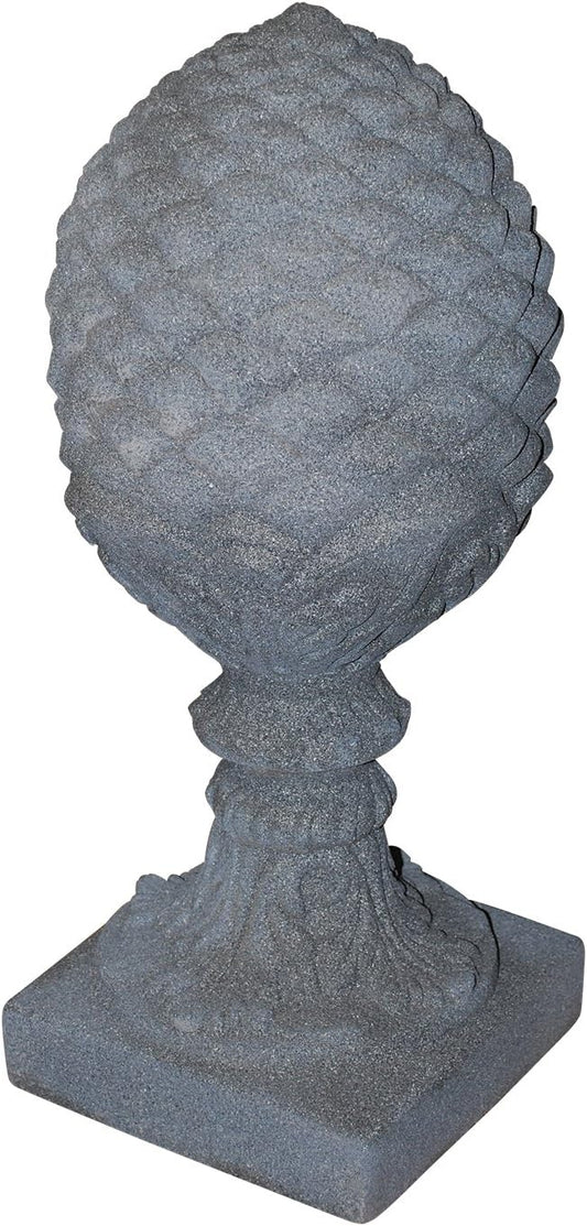 EMSCO Group Pineapple Statue – Natural Granite Appearance – Made of Resin – Lightweight – 23” Height