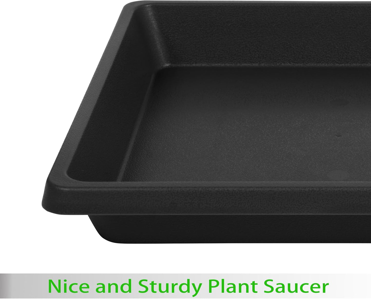 Plant Saucer 12 Inch Square 4 Pack 6 8 10 14 16 18 20 inch, Plant Saucers for Indoors and Outdoors, Saucers for Potted Plants, Planter Saucer, Plant Water Catcher Trays for Pots