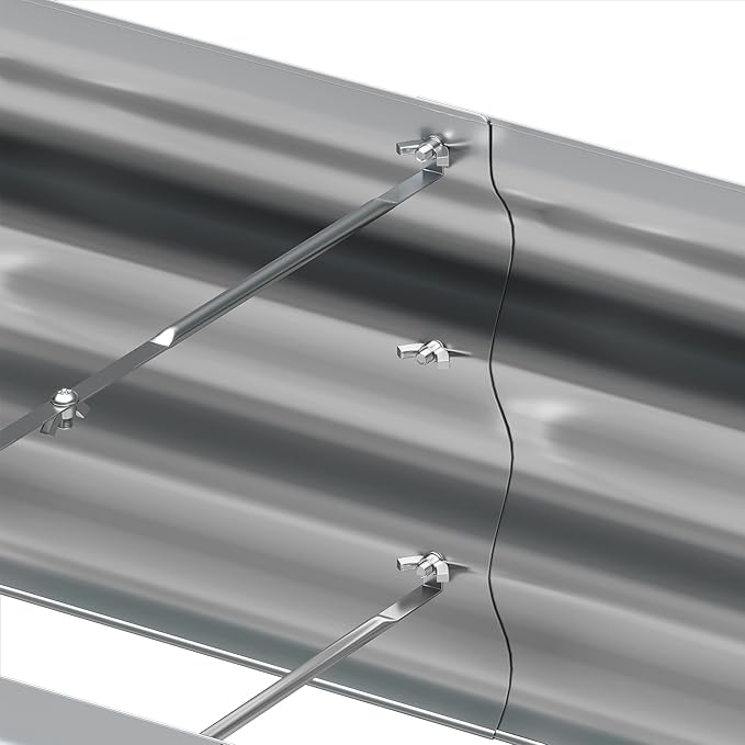 KFN 2pcs Galvanized Raised Garden Bed,Raised Garden Bed Kit-Oval Metal Flower Box,Large Planter Vegetable Box Outdoor,Planting for Vegetables,Flower,Herb,6FT,0.7mm