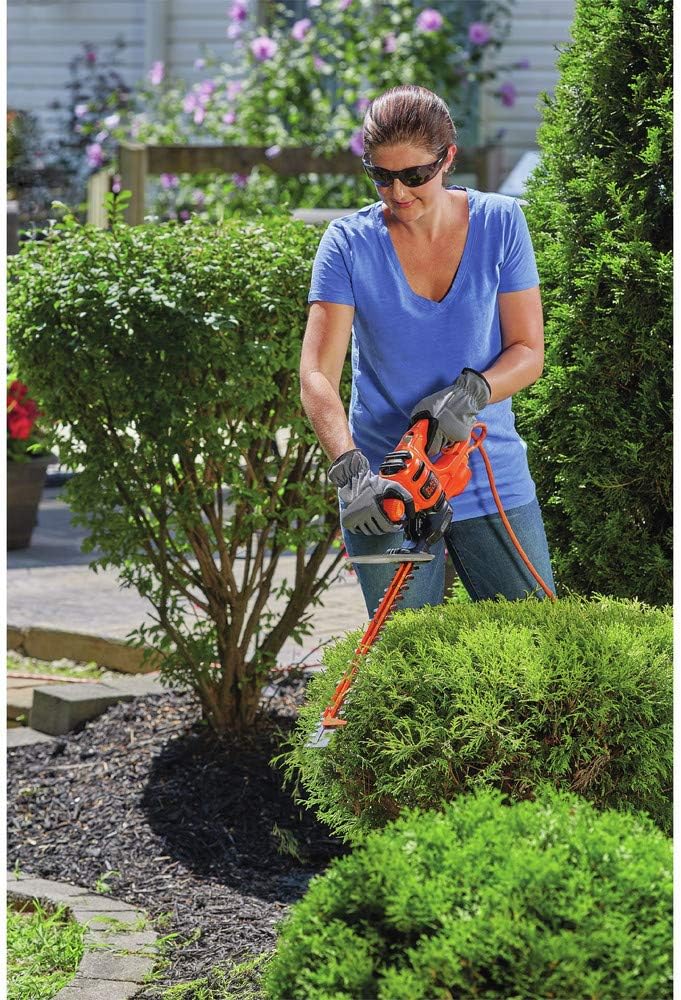 BLACK+DECKER Hedge Trimmer, Dual-Action Blade, 16-Inch (BEHTS125)