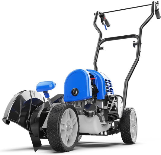 Wild Badger Power Sidewalk Edger Lawn Tool Gas 31cc WB31CCED, Blue