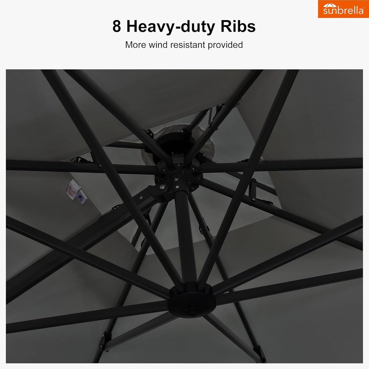 PURPLE LEAF Patio Umbrella 9' X 12' Cantilever Outdoor Double Top Large Rectangle Umbrella Heavy Duty 360° Rotation Offset Hanging Umbrella for Garden Deck Pool Backyard Cast Slate