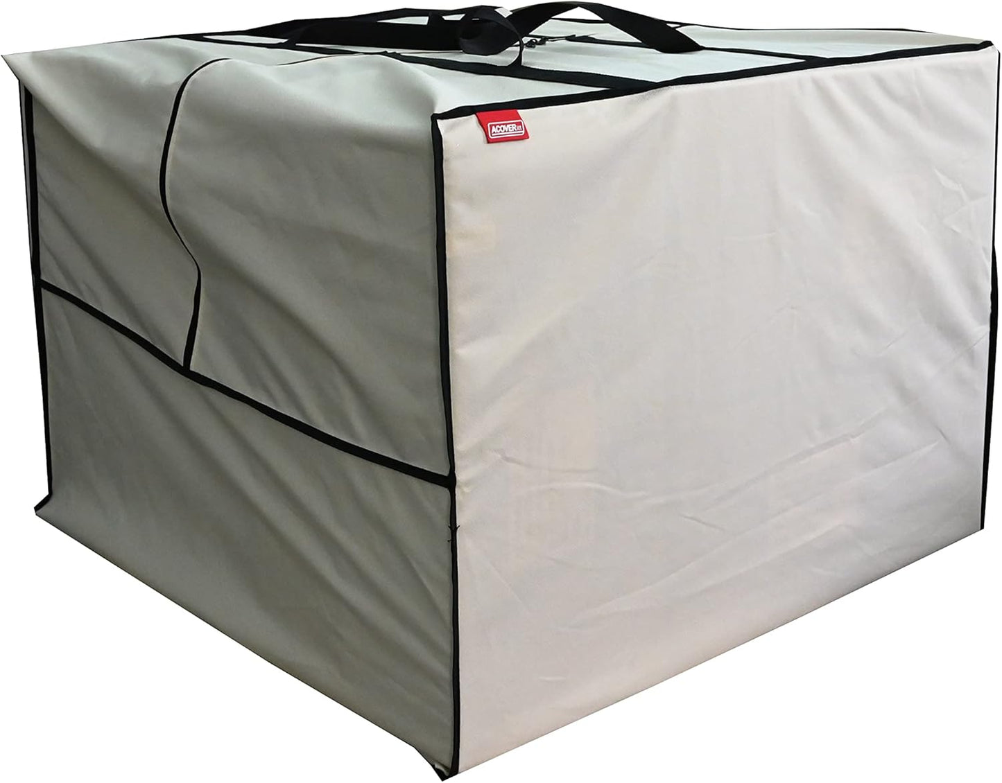 Outdoor Square Cushion/Cover Storage Bag, Protective Zippered Storage Bags with Handles, 32''L x 32''W x 24''H Beige