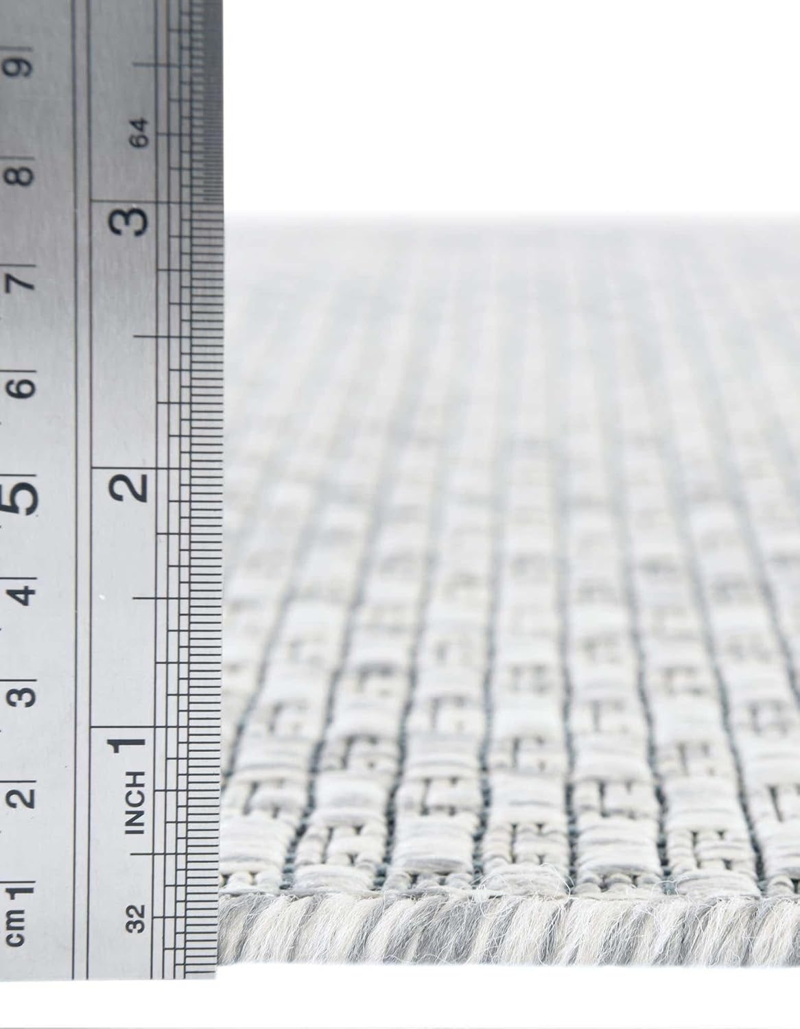 Unique Loom Outdoor Solid Collection Area Rug (6' 1" Round Light Gray/Ivory)