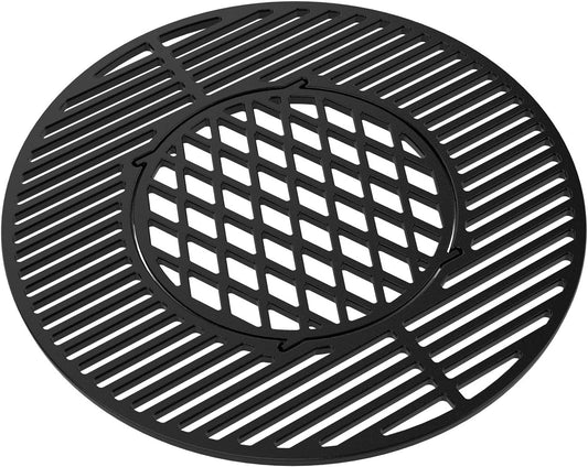 onlyfire Cast Iron Grill Grate Replacement Gourmet BBQ System for Weber 22inch Kettle Charcoal Grills