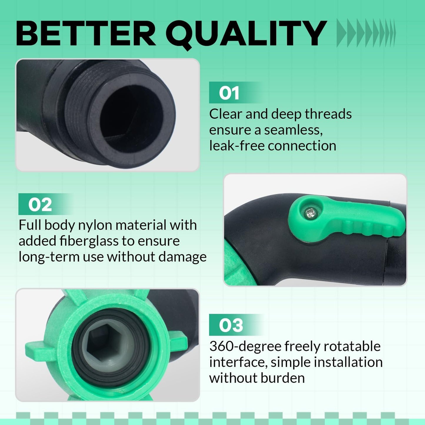 Rain Barrel Spigot Kit 2 Pack High Flow, 3/4" GHT Heavy Duty Plastic Water Barrel Spigot Kit with Bulkhead Fitting, Water Rain Barrel Diverter Kit for Outdoor Plastic Bucket (45 degrees)