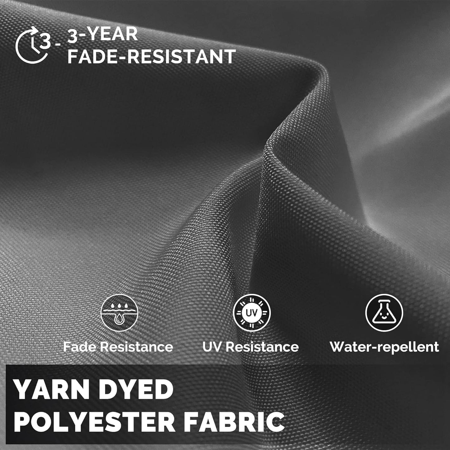 PURPLE LEAF 11 Feet Patio Umbrella Outdoor Cantilever Round Umbrella Aluminum Offset Umbrella with 360-degree Rotation for Garden Deck Pool Patio Light Grey