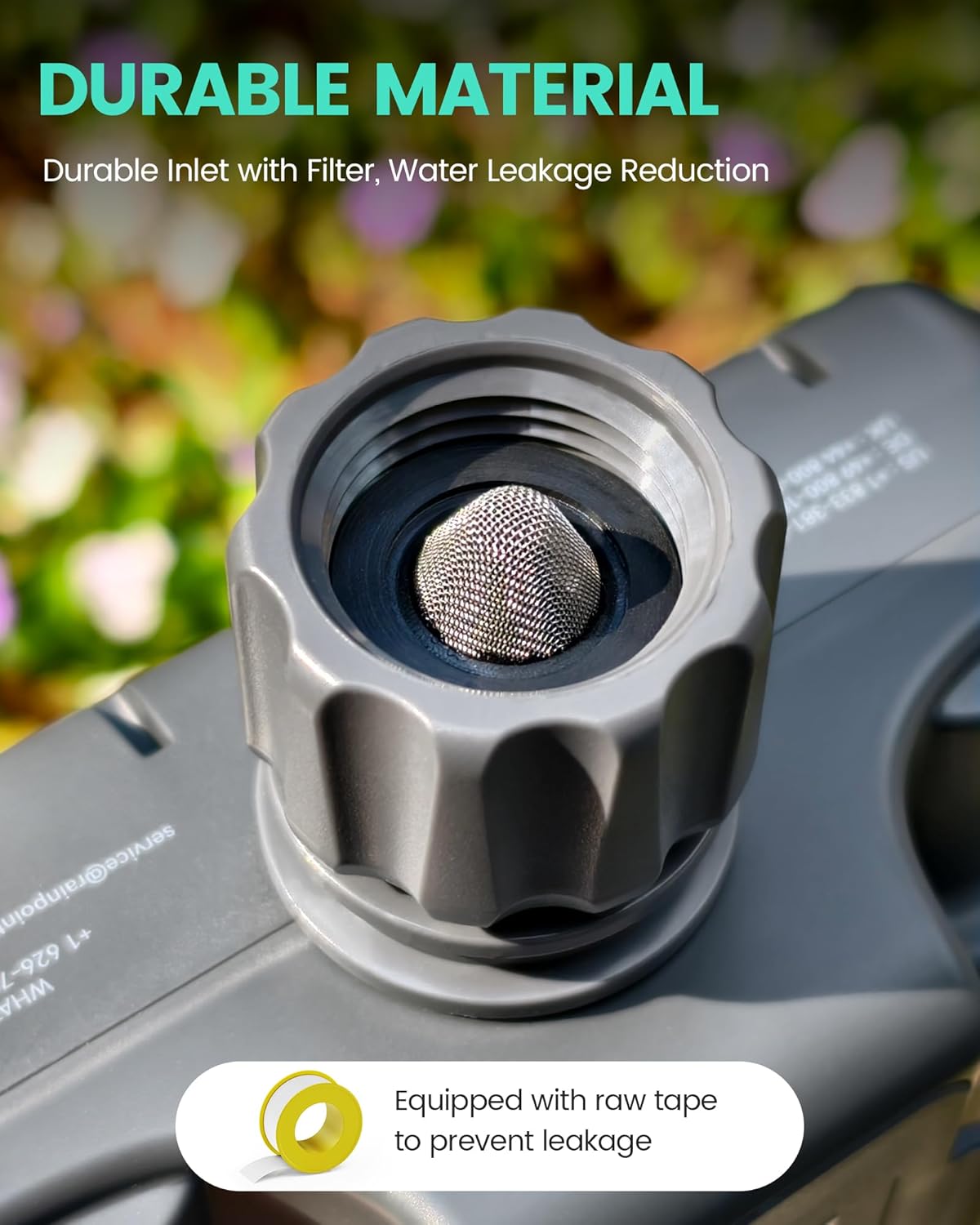 RAINPOINT Sprinkler Timer 2 Outlet, Water Timer for Garden Hose, Programmable Drip Irrigation Timer for Yard Outdoor Watering, Rain Delay/Manual/Automatic System Controller 2.5" LCD, V2, 2023 Release