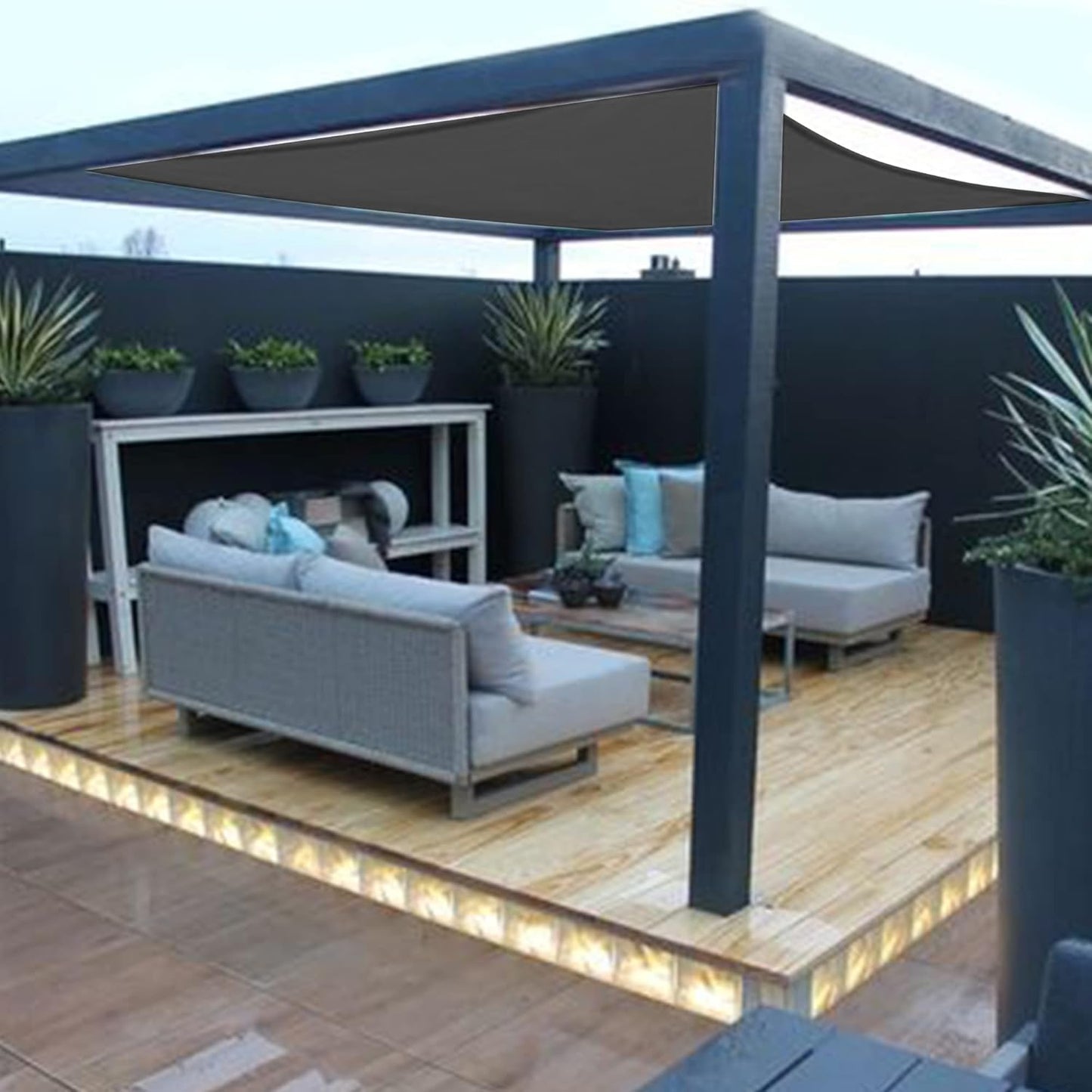 winemana 90% Shade Cloth, Dog Kennel Shade Cover, 20 x 20 FT Sturdy Durable Sunblock Shade Mesh Tarp with Grommets for Patio Plants Greenhouse Chicken Coop Porch