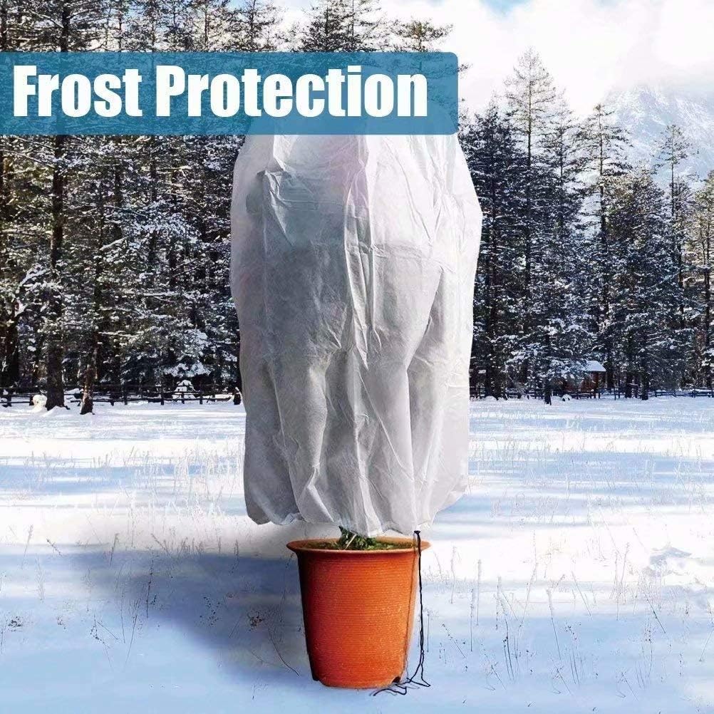 Agfabric Plant Covers Freeze Protection 1.5oz 84''x72'' Frost Cover for Garden Tree Protection Winter Tree Cover for Frost Proctection, 4 Pack