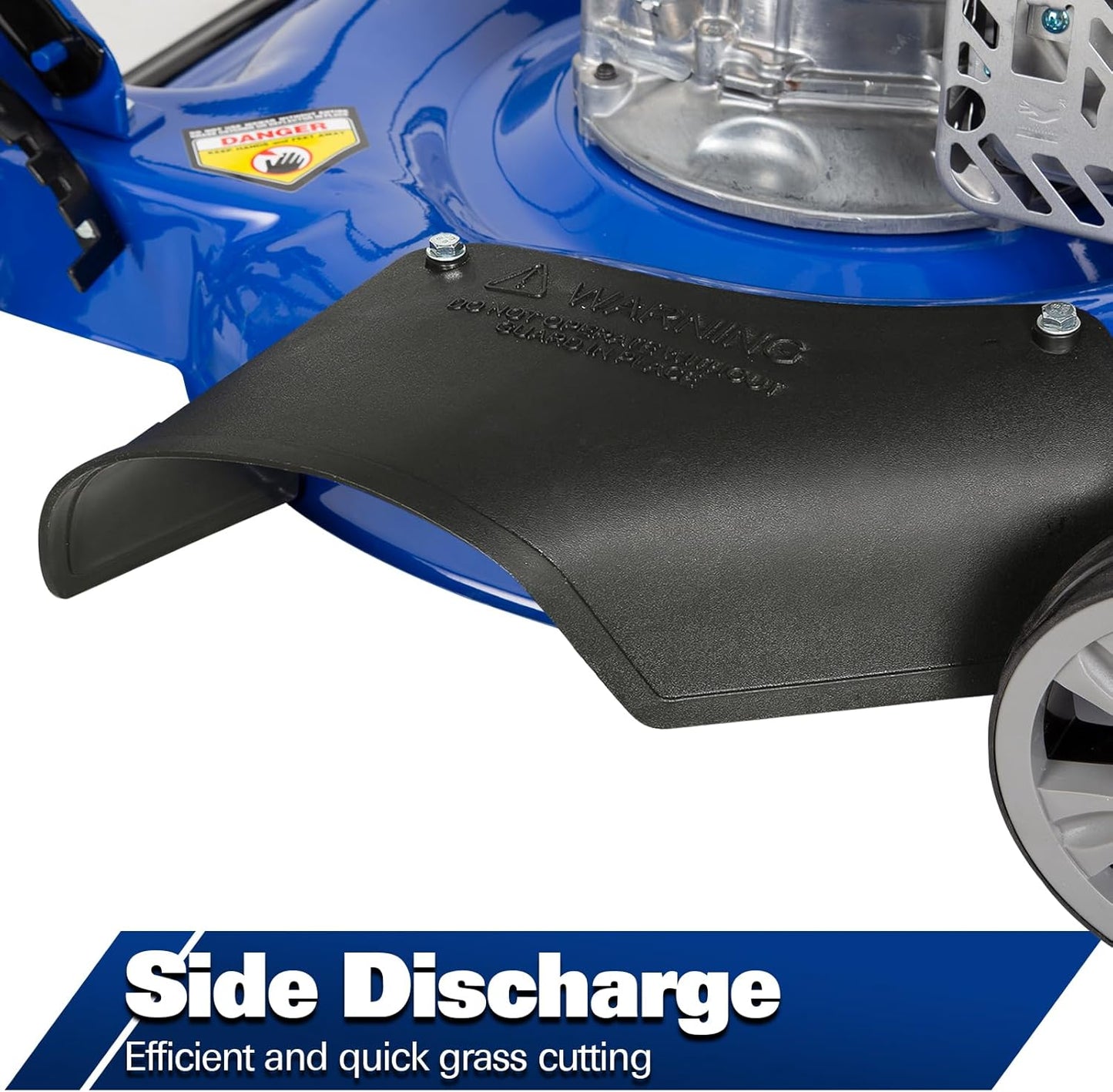 BILT HARD 20'' Push Gas Lawn Mower, 144cc 4-Cycle OHV Engine Walk Behind Lawnmower, Side Discharge with 8-Position Adjustable Cutting Heights for Lawn, Yard and Garden