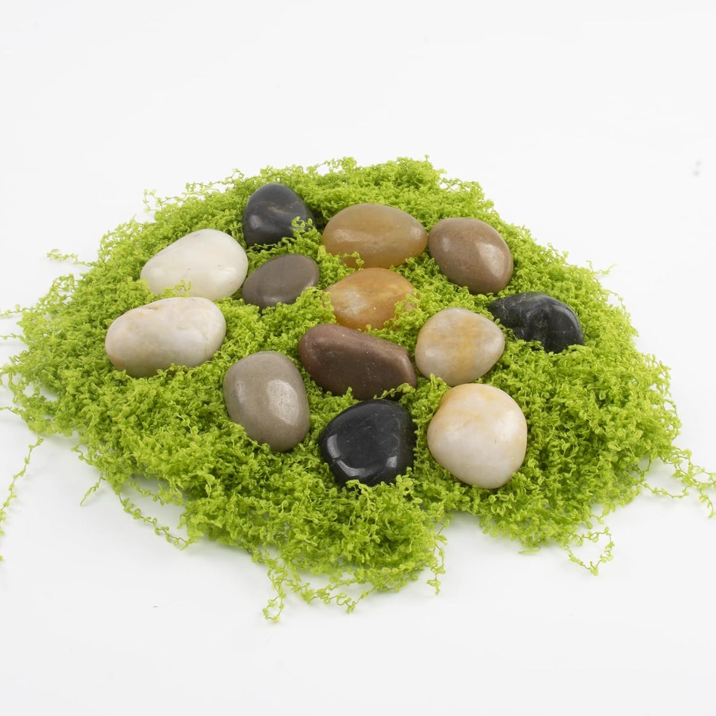 10lbs 0.5-1 Inch River Rocks, Decorative Mixed Pebbles for Garden Landscaping, Indoor Plants, Fish Tanks, Vases, and Succulents – Ideal for Home Decoration and Outdoor Gardens (Mixed, Weight: 10 LB)