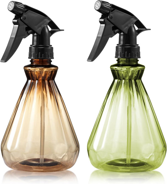 Hair Spray Bottles 17 oz (2 Pack) - Leak Proof, Adjustable Nozzle, Ultra Fine Continuous Water Mister for Hairstyling, Cleaning, Plants, Misting & Pet training