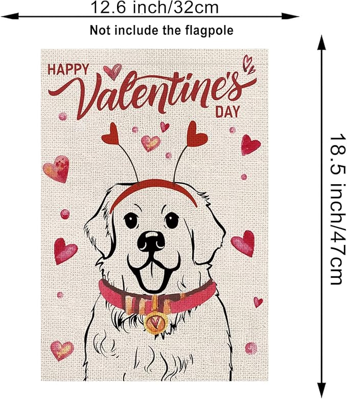 Seasonal Garden Flags Great Pyrenees Double Sided Flags Set of 11 Holiday Farmhouse Indoor Outdoor Yard Lawn Christmas Gifts Decorations 12.5x18 Inch