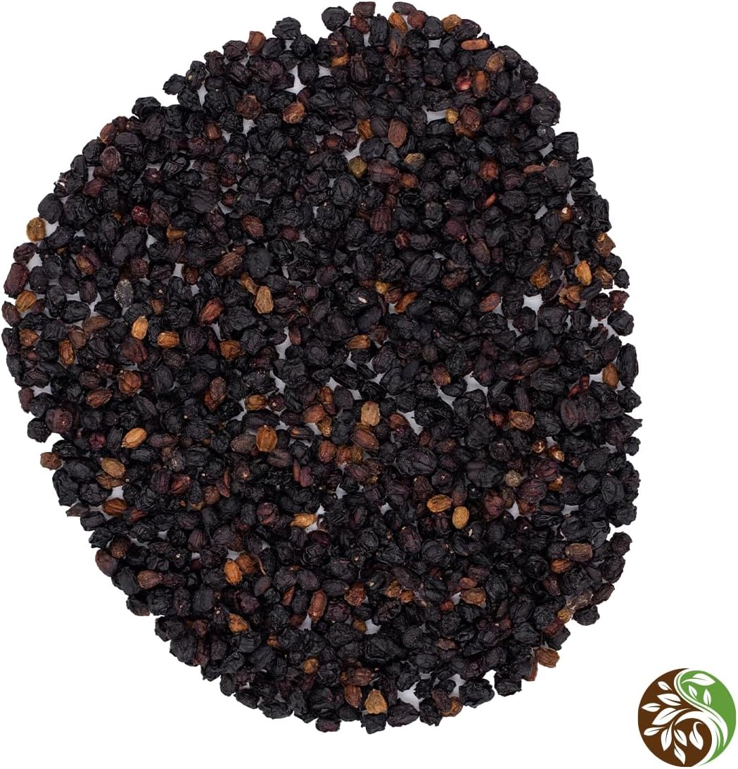 MagJo 100% Wild Harvest Dried Elderberries - 1lb Bulk - Non-Irradiated, Whole Black Elderberry Immune Support - Raw Vegan Sambucus 1 Pound