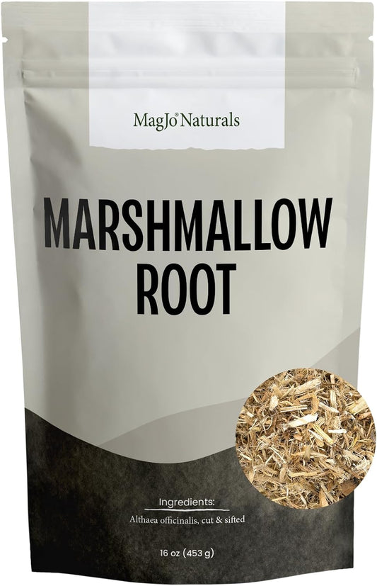 MagJo Naturals Marshmallow Root, Cut & Sifted, Non-irradiated, Bulk Bag, Althaea officinalis L. (16 Oz)