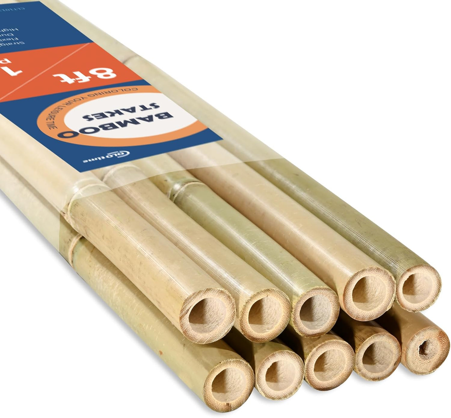 8FT Bamboo Stakes Plant Stakes 1 Inch Thick Diameter Garden Stakes Heavy Duty for Plant Support Outdoor Climbing Plants Support Gardening Stakes 10 Pack