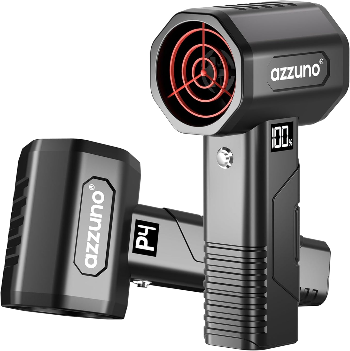 AZZUNO Turbo Dryer Blower for Car, Car Dryer Air Blower, 4 Speeds, 1400G Instant Thrust, 64mm Turbo Fan for Yard Cleaning, Snow Blowing, Leaf Blowing, Car Drying