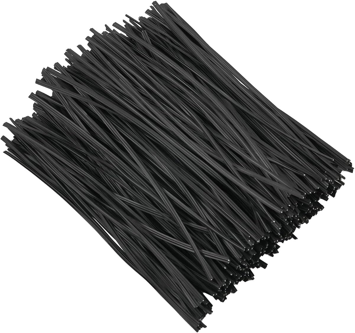 300 pcs 5 inch Plastic Black Twist Ties, Cable Ties, for Bags, Gardening Tools